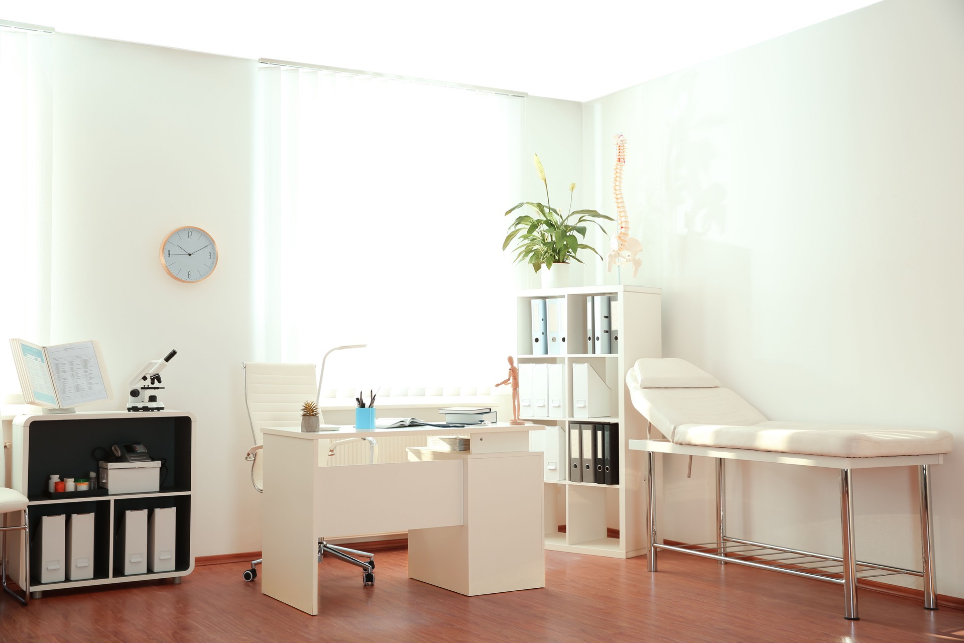 Interior of modern medical office. Doctor's workplace
